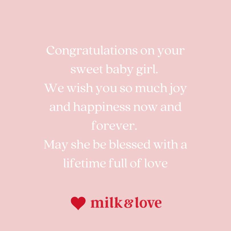 Congratulations On Your Baby! 55 New Baby Wishes, Messages and Quotes -  Milk and Love