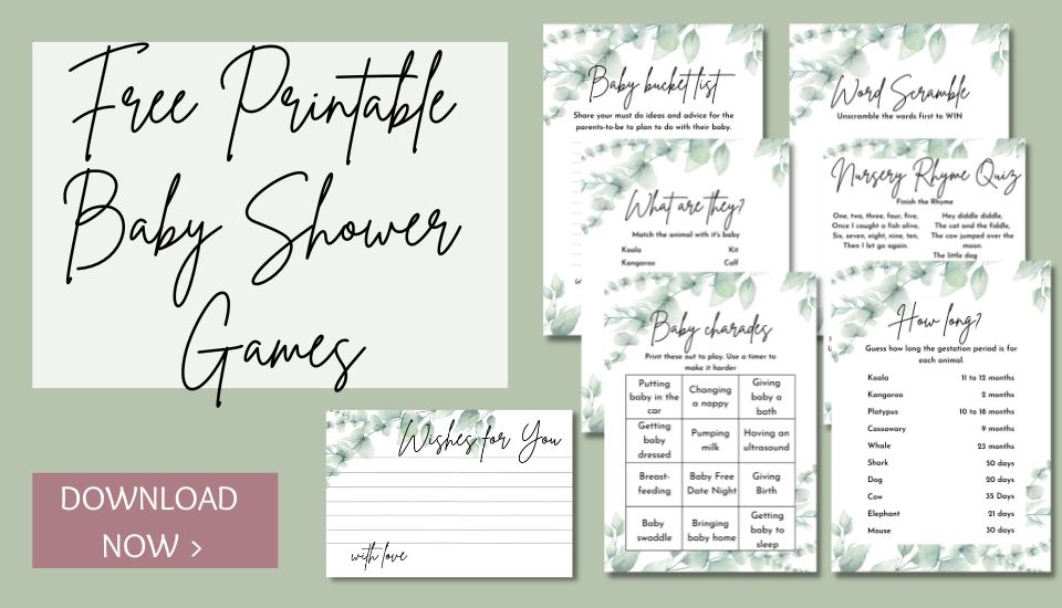 Printable Baby Shower Games